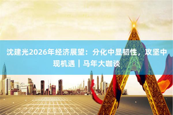 沈建光2026年经济展望：分化中显韧性，攻坚中现机遇︱马年大咖谈